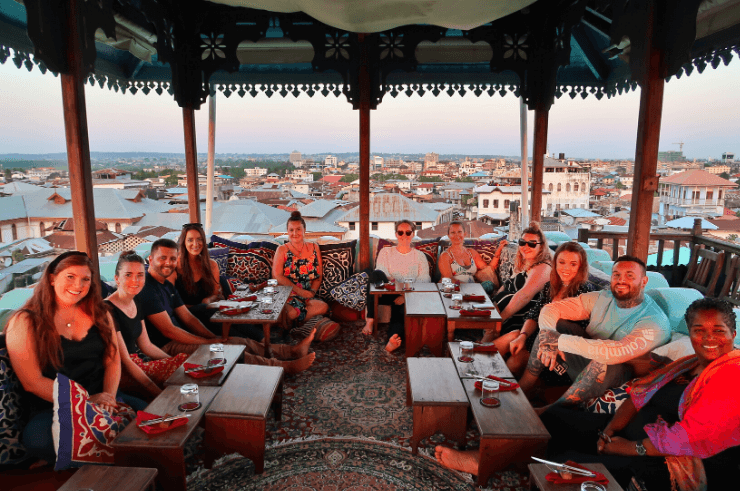 Rooftop Restaurant in Stone Town, Zanzibar